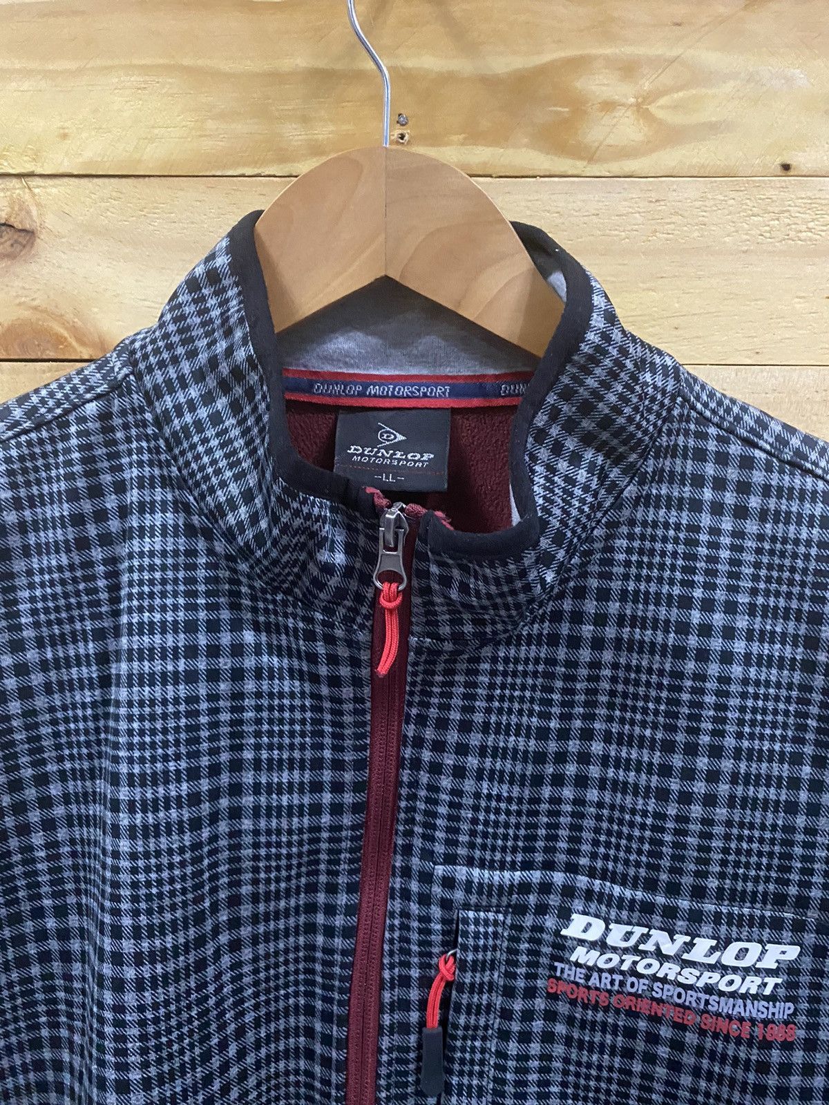 Dunlop Vintage dunlop motorsport checkered jacket Size US M / EU 48-50 / 2 - 3 Thumbnail