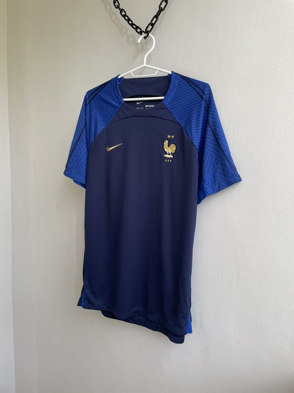 Vintage France FFF 2022 2023 Training Football Soccer Jersey Shirt Size US L / EU 52-54 / 3 - 2 Thumbnail