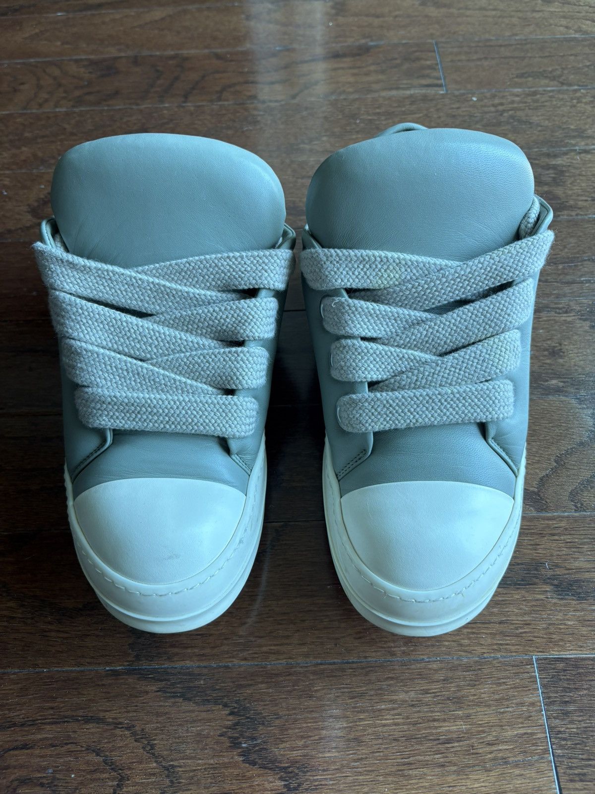 Rick Owens Rick Owens Padded Jumbo Lace Green Low Top Size US 9 / EU 42 - 4 Thumbnail