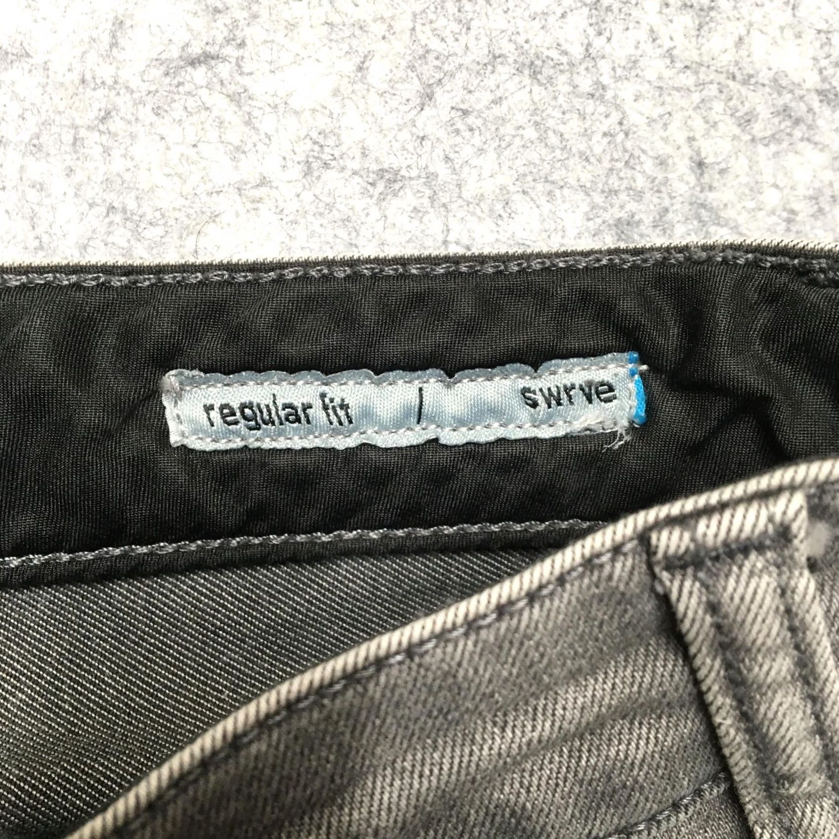 Vintage swrve Regular Fit Jeans Mens 31x34 Gray Cordura Denim Durable Outdoor Pants Size US 31 - 7 Thumbnail