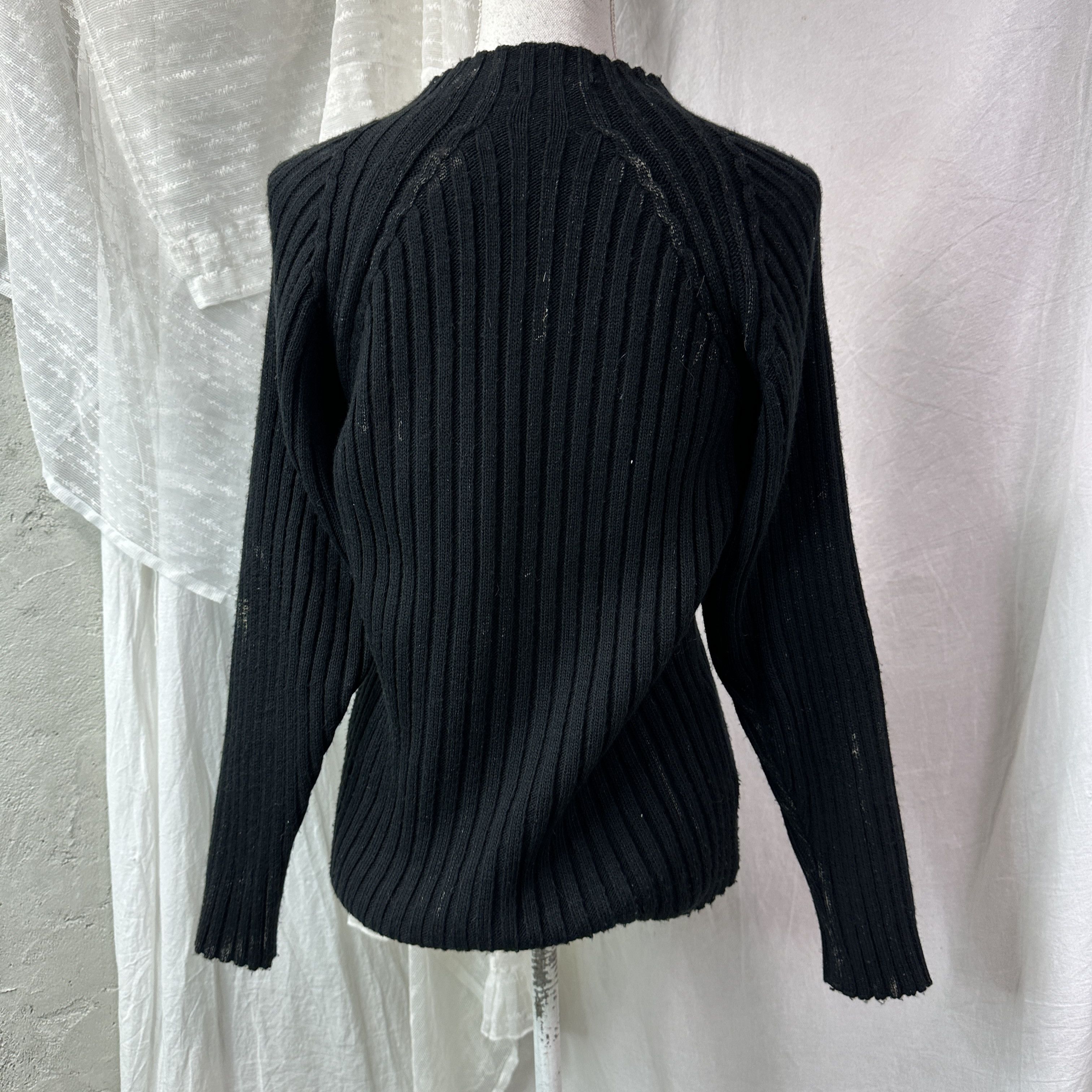 Vintage Vintage Ribbed Asymmetrical Zippers Sweater Y2K Size M / US 6-8 / IT 42-44 - 8 Thumbnail
