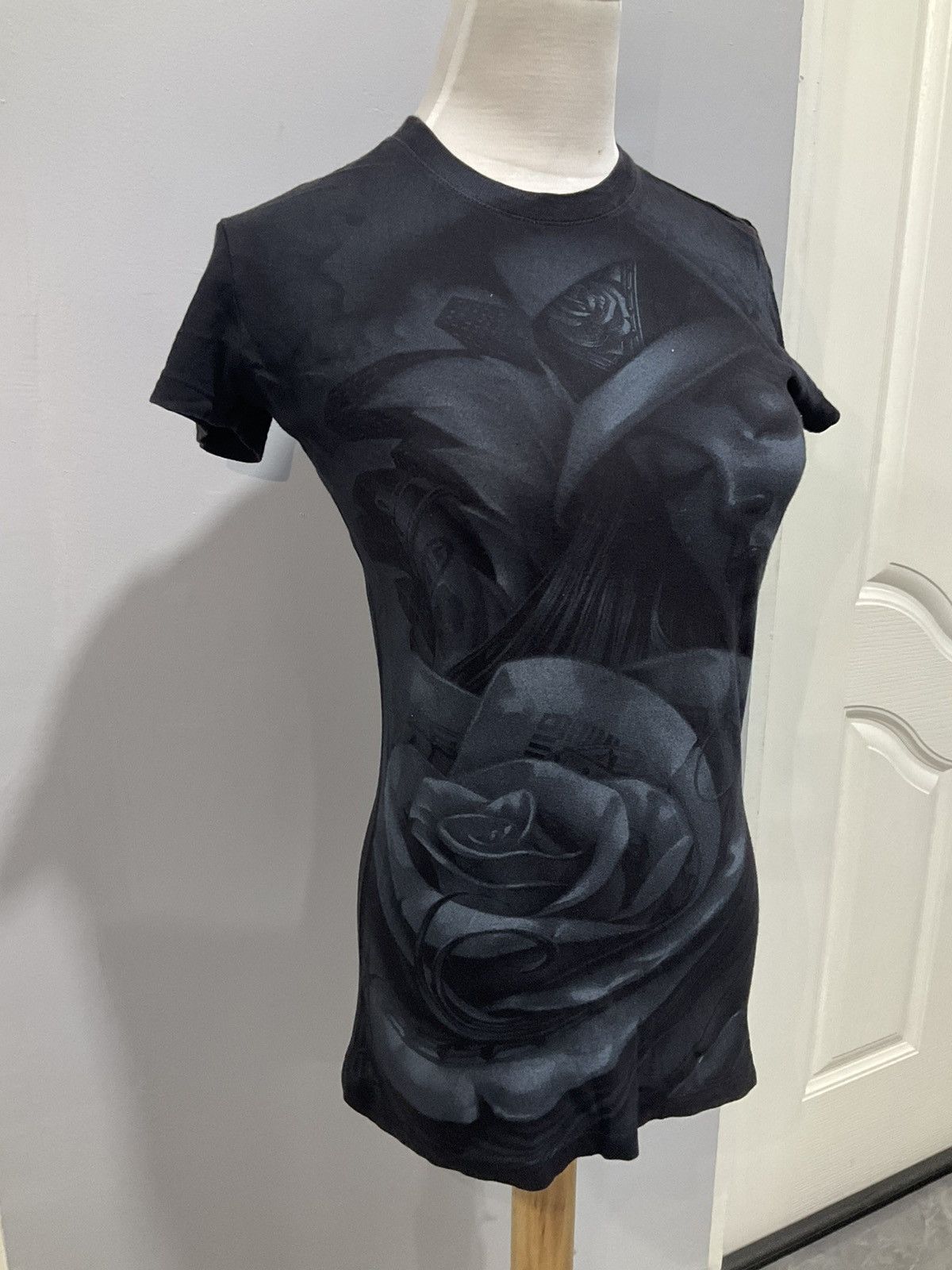 Band Tees × If Six Was Nine × Japanese Brand Black Rose Big Print Girl Cry Size XS / US 0-2 / IT 36-38 - 3 Thumbnail