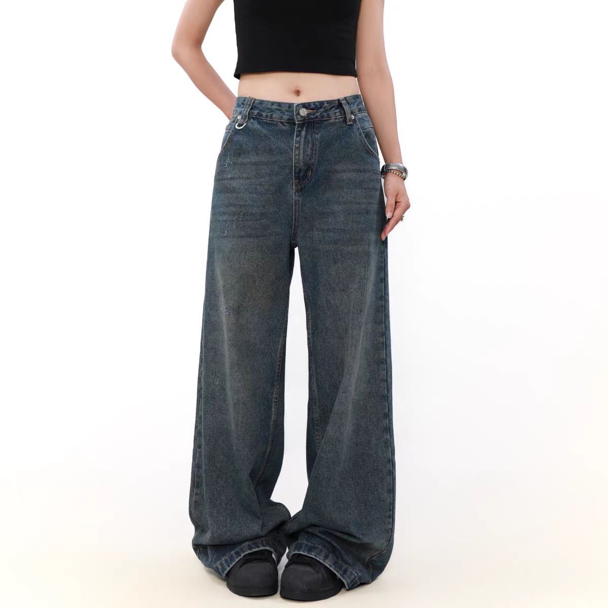 Japanese Brand × Jean Vintage washed loose casual jeans Size US 29 - 1 Thumbnail