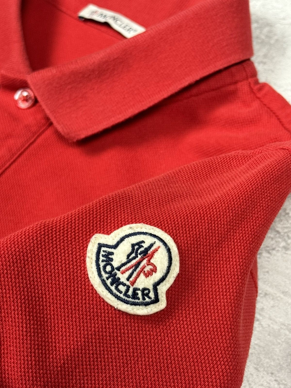 Moncler Moncler Polo T-shirt Red Size S Size US S / EU 44-46 / 1 - 6 Thumbnail