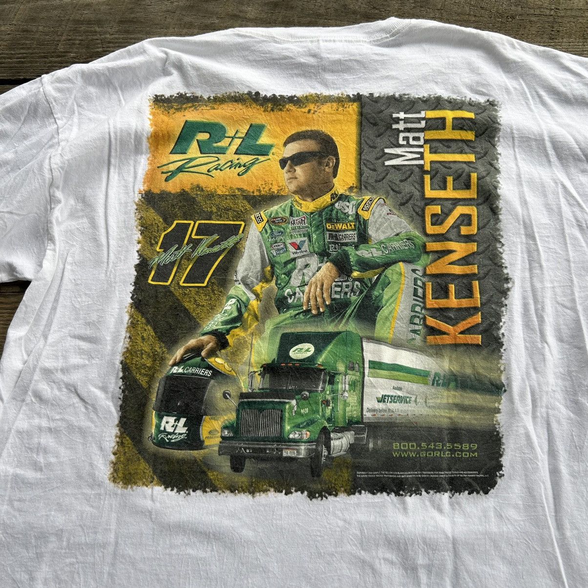 NASCAR Vintage Y2K NASCAR Matt Kenseth Racing Graphic T Shirt Size US XL / EU 56 / 4 - 7 Thumbnail