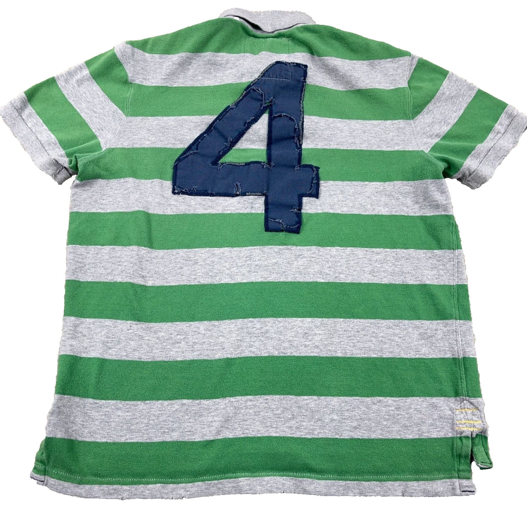 American Eagle Outfitters VINTAGE American Eagle Outfitters Rugby Polo Shirt Mens XL Green Striped Logo Knit Polo Casual 2000s Concert College Classic Mens Size US XL / EU 56 / 4 - 2 Thumbnail