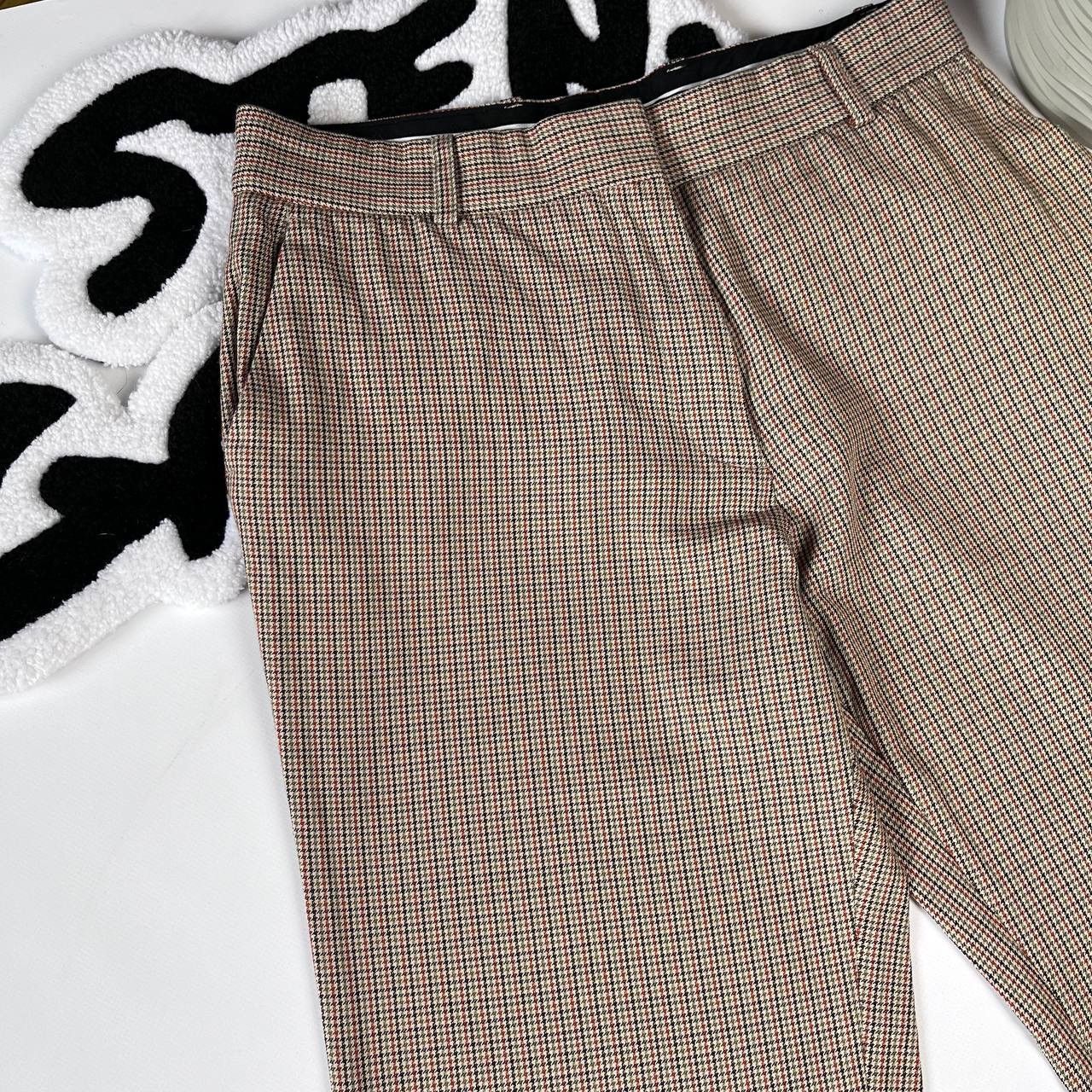 Vanessa Bruno × Vintage Vanessa Bruno Brown Pants Trousers Wool Blend High Waisted Size 28" / US 6 / IT 42 - 2 Thumbnail