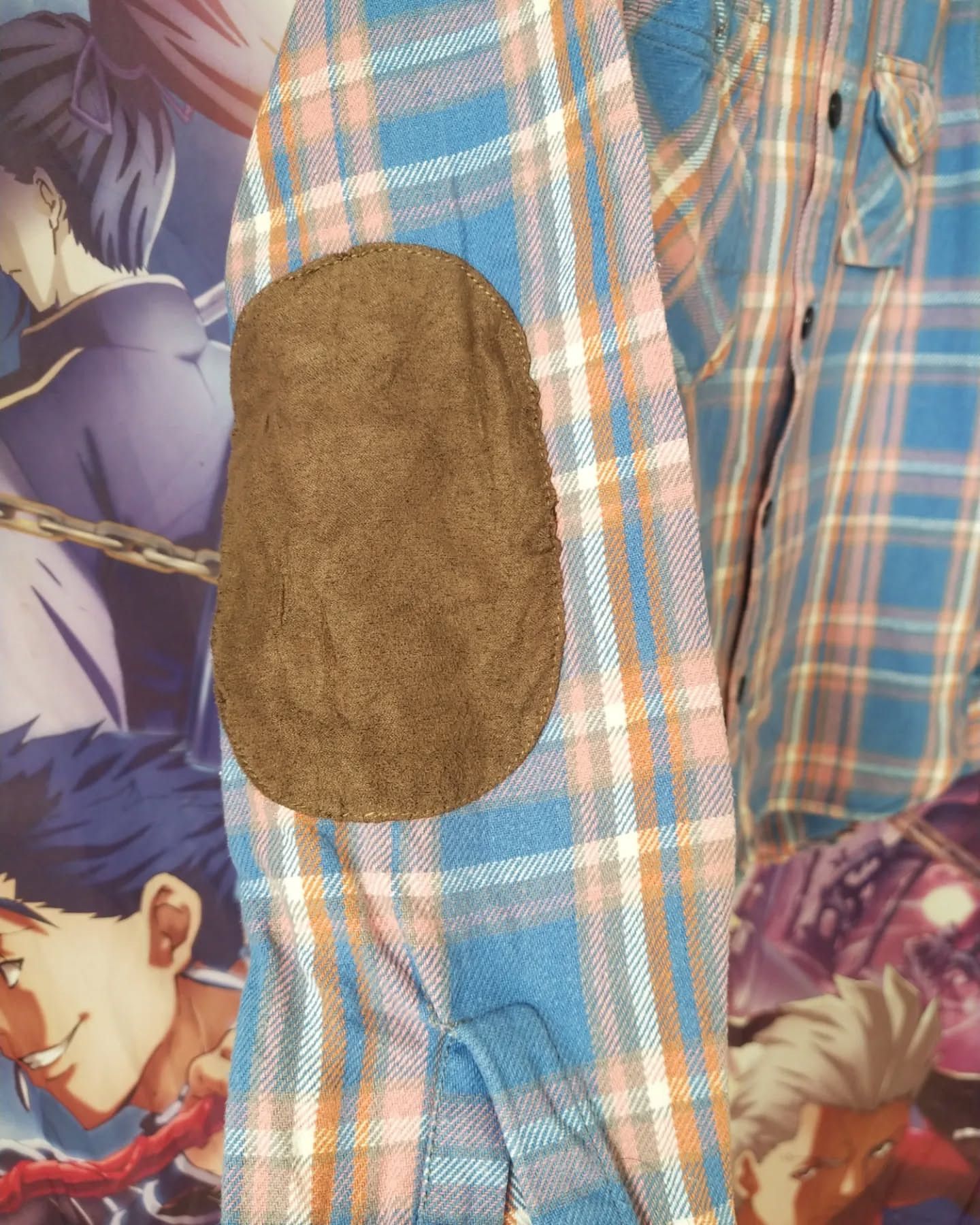 Japanese Brand Houston Blue Plaid Flannel Shirt Japanese Heritage Workwear Size US M / EU 48-50 / 2 - 3 Thumbnail