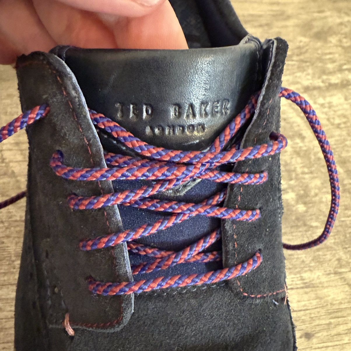 Ted Baker Ted Baker Deelans Navy Suede Oxford Dress Shoes Sz 12 US Size US 12 / EU 45 - 2 Thumbnail