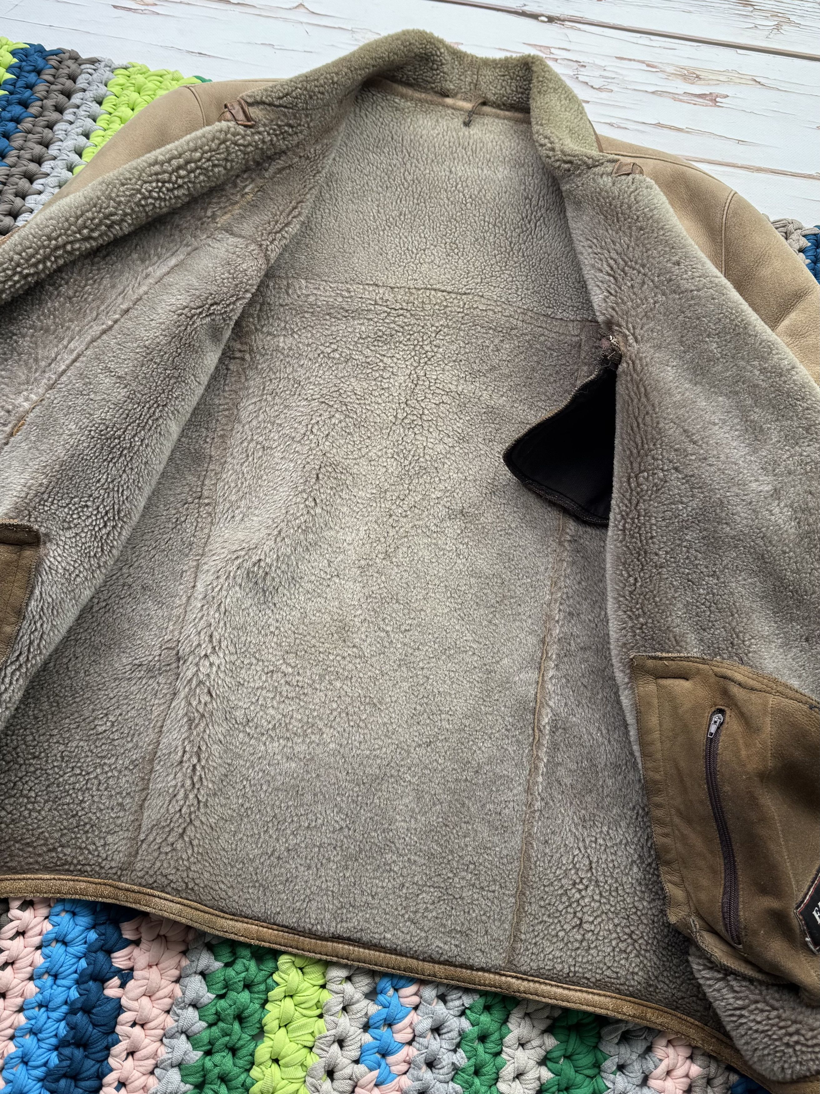Japanese Brand Vintage Real Sheepskin Asymmetry Jacket (ET1)(D15) Size US M / EU 48-50 / 2 - 4 Thumbnail