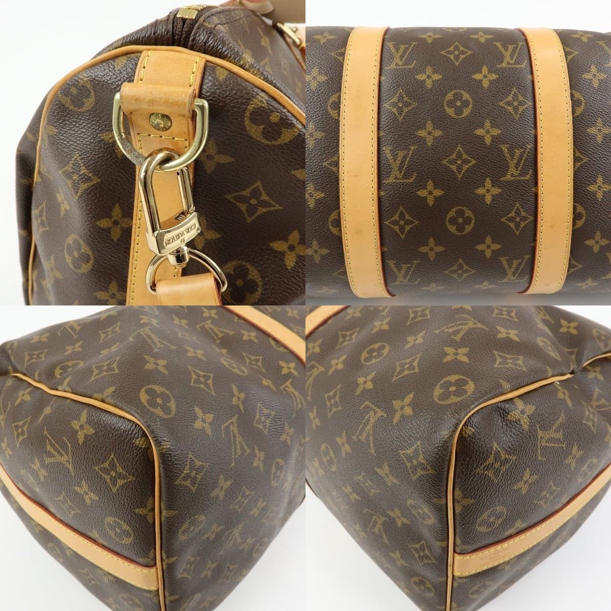 Louis Vuitton Louis Vuitton Monogram Keepall Bandouliere 50 Duffle Bag Size ONE SIZE - 5 Thumbnail