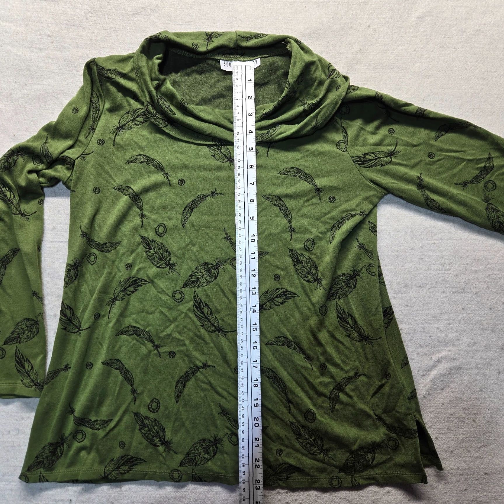 Vintage VINTAGE Southern Lady Shirt Long Sleeve Turtleneck Women M Green 90s Theme Mens Womens? Size M / US 6-8 / IT 42-44 - 6 Thumbnail