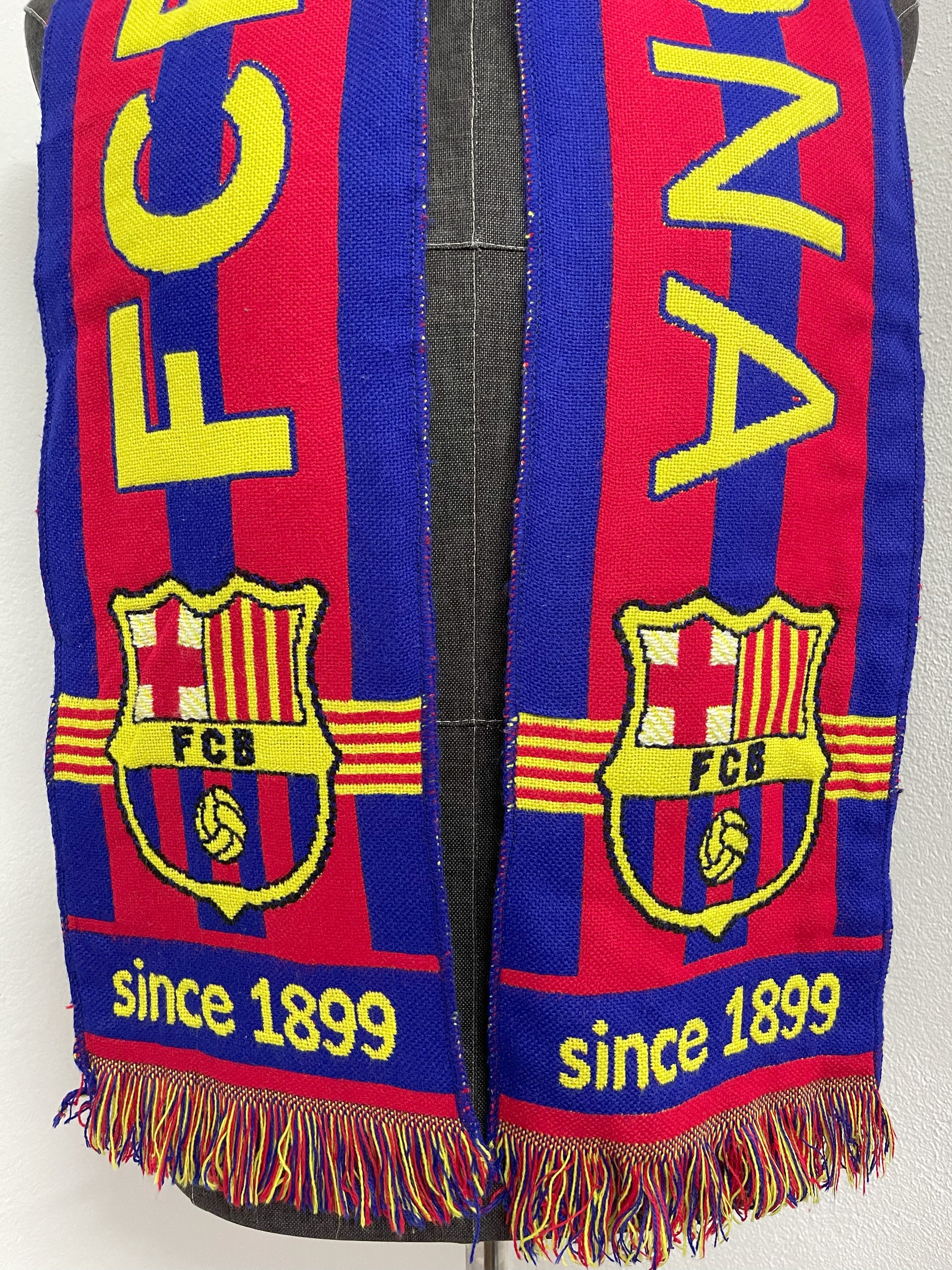 Vintage Vintage Barcelona FC Scarf / Muffler - 6063 Size ONE SIZE - 3 Thumbnail