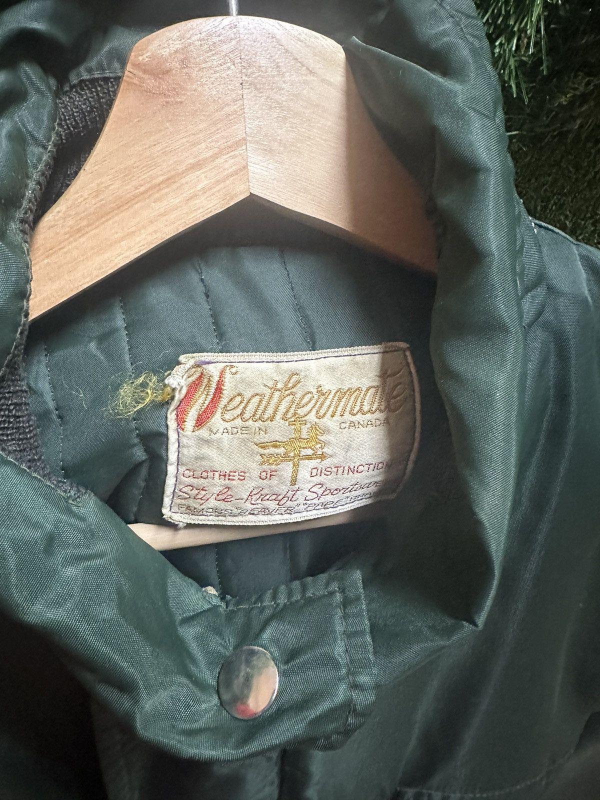 Vintage Vintage 1970s Weathermate Green Long Jacket Large Size US L / EU 52-54 / 3 - 3 Thumbnail