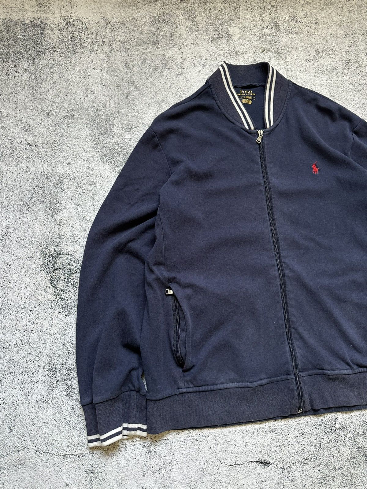 Polo Ralph Lauren Vintage Polo Ralph Lauren Zip Sweatshirt Deep Blue Fit Size US L / EU 52-54 / 3 - 4 Thumbnail