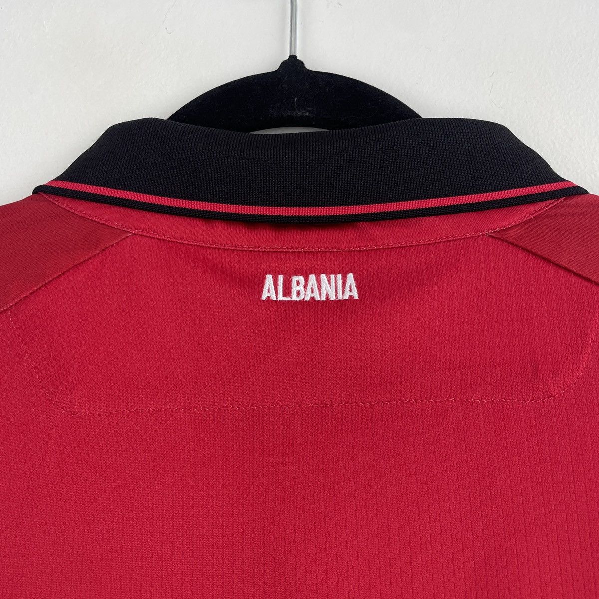 Macron Albania Authentic Home Jersey Shirt Men Euro 2024 size L Size US L / EU 52-54 / 3 - 8 Thumbnail