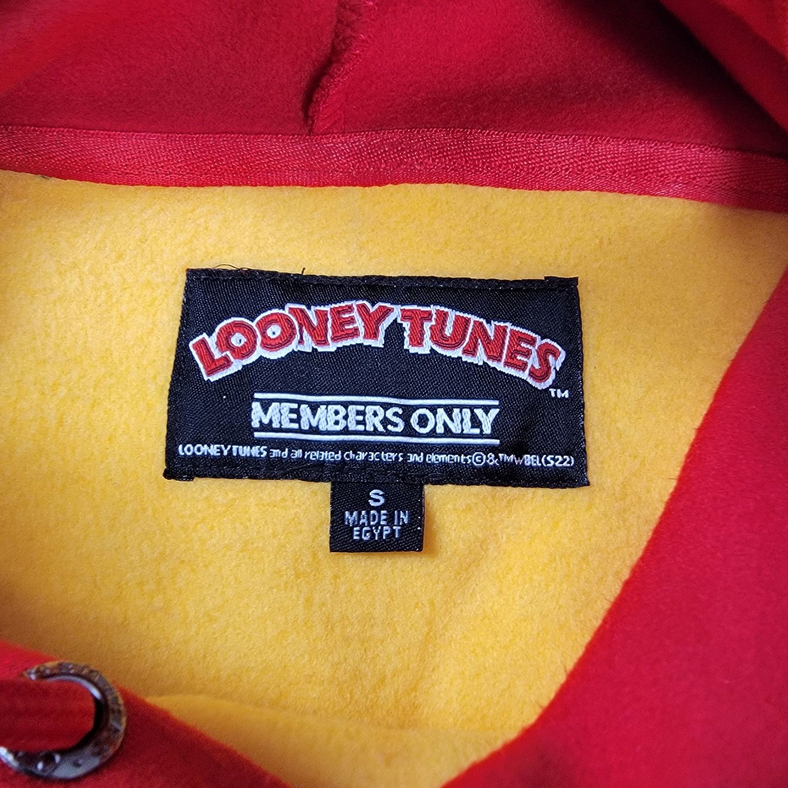Members Only Members Only Loony Tunes Crop Top Hoodie Womens Sz S (672) Size S / US 4 / IT 40 - 3 Thumbnail