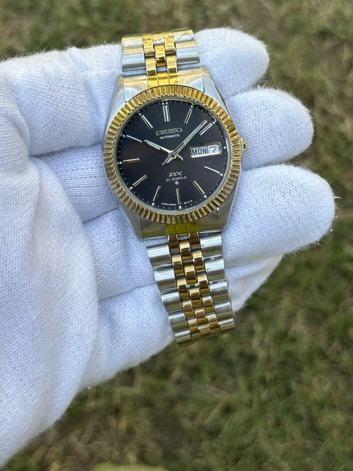 Seiko Seiko 5 DX Fluted Bezel Automatic 6309 Japanese mens Watch Size 36 - 18 Thumbnail