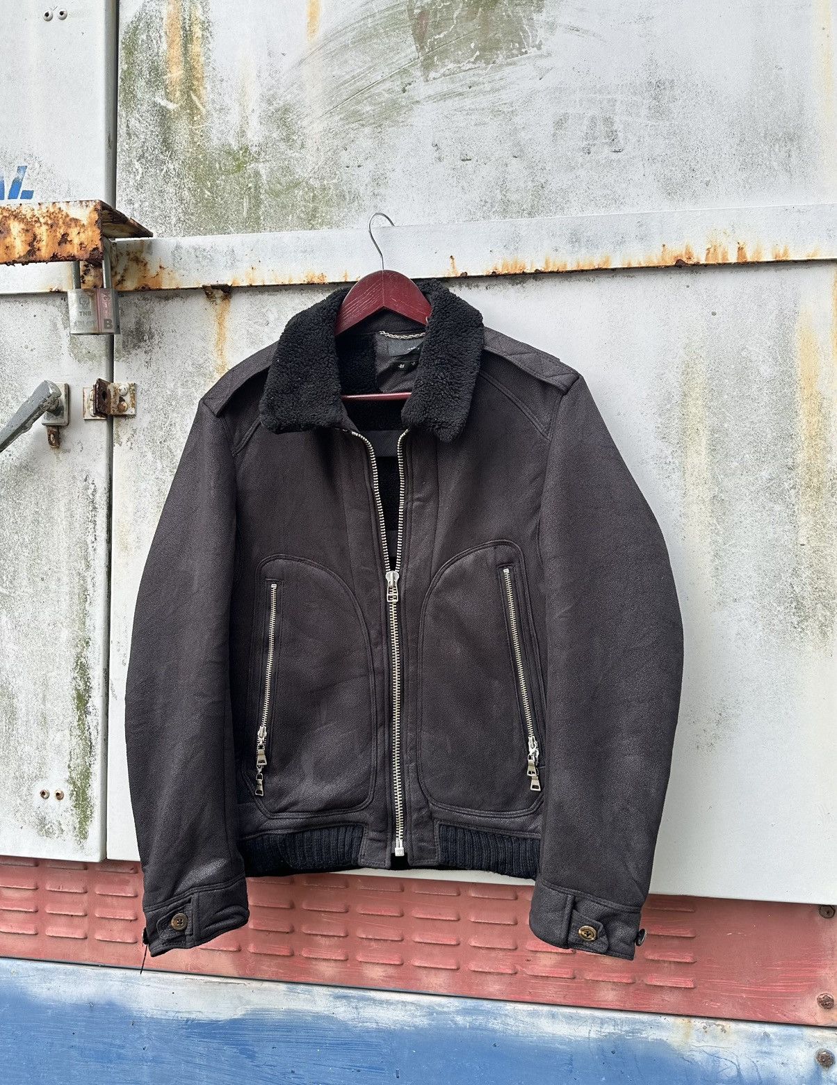 Vintage 👹Vintage Maktig Leather Fleece Lined Jacket Size US M / EU 48-50 / 2 - 2 Thumbnail