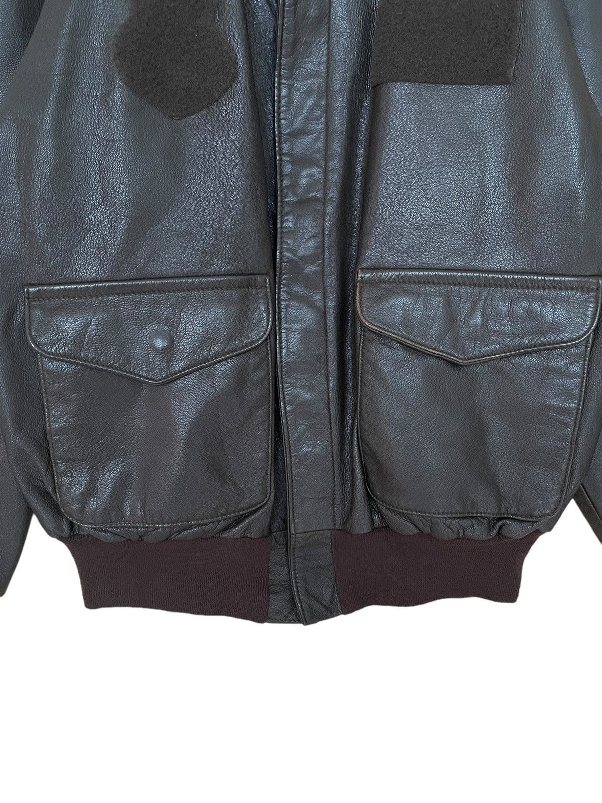 Avirex Vintage Brand Avirex Leather Fly Jacket 1990s Size US L / EU 52-54 / 3 - 7 Thumbnail