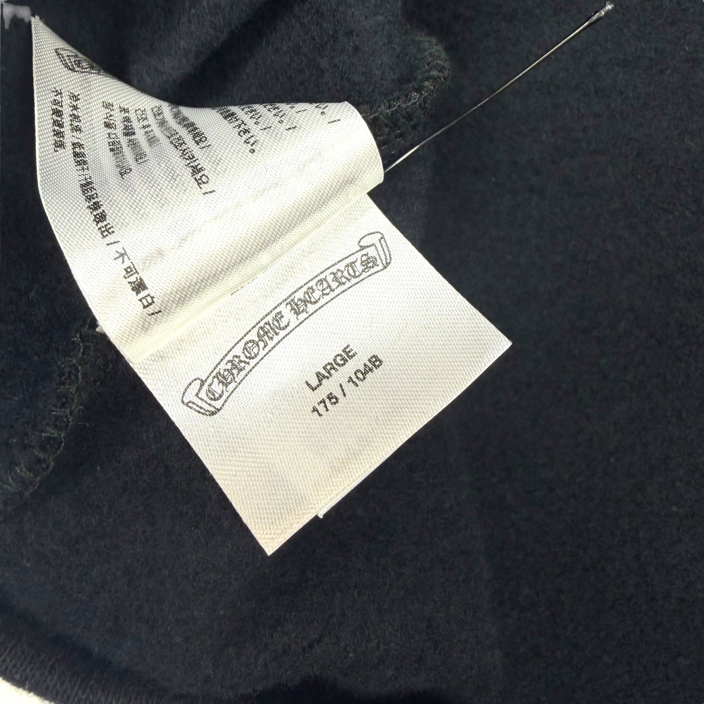 Chrome Hearts Chrome Hearts Black Scroll Logo Hoodie L Size US L / EU 52-54 / 3 - 5 Thumbnail