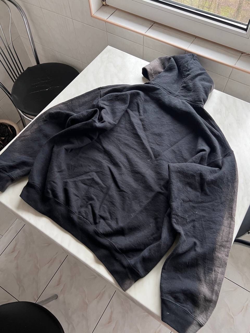 Stussy × Vintage Vintage Stussy Custom Sun Faded Hoodie Y2K OG Navy Gray Size US L / EU 52-54 / 3 - 7 Thumbnail