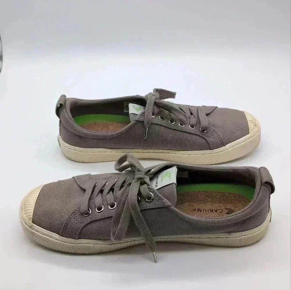 Designer Cariuma Canvas Sneakers Trainers Mystic Grey low rise M 10. Size US 10.5 / IT 40.5 - 6 Thumbnail