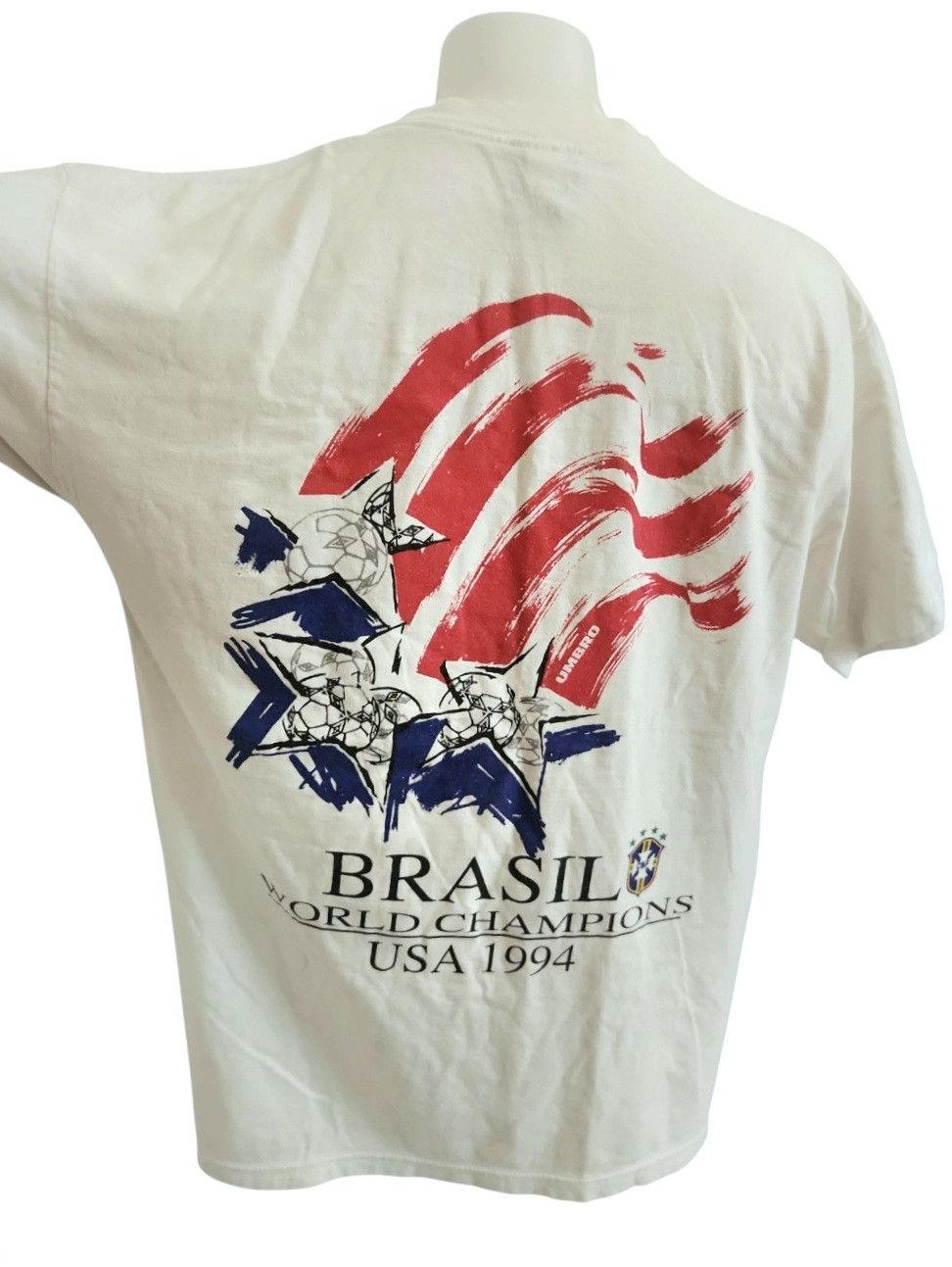 Umbro × Vintage Vintage Brazil World Cup Champions 1994 T Shirt Brasil Umbro Size US XL / EU 56 / 4 - 5 Thumbnail