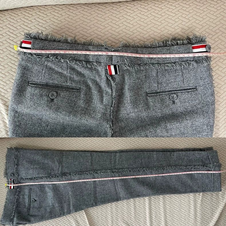 Thom Browne Thom Browne size1 Grey Western trousers Size 34S - 8 Thumbnail