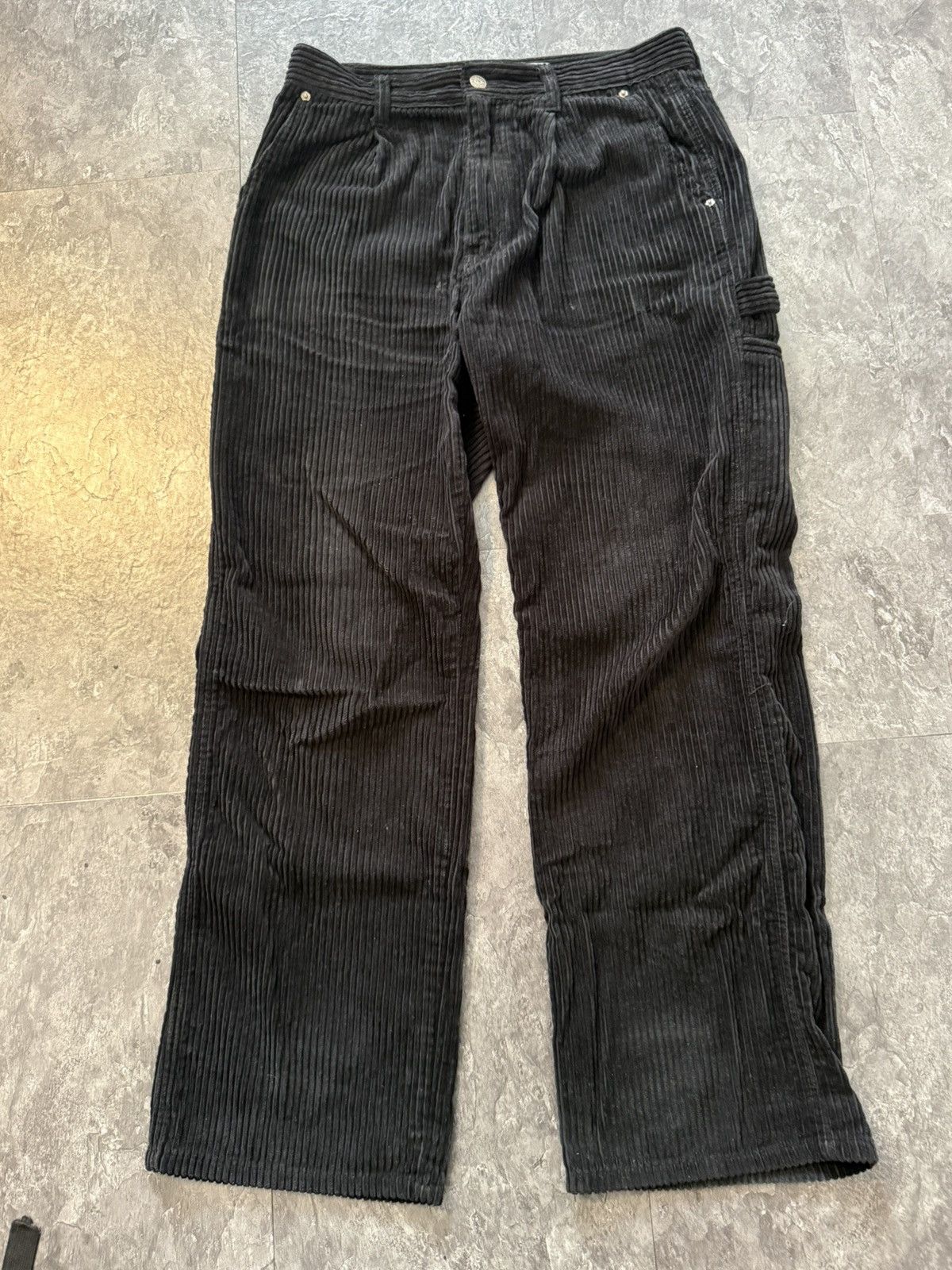 Our Legacy Dunst Corduroy Workwear Black Wide Leg Pants - not OL! Size US 30 / EU 46 - 1 Thumbnail