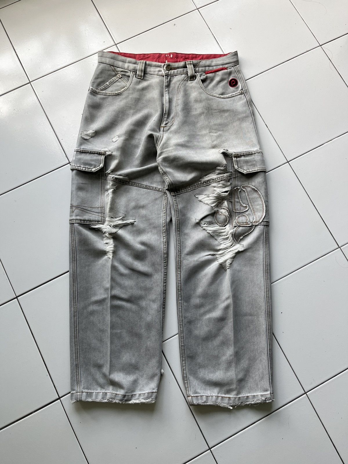 Vintage PJS Cargo Pants Baggy Size US 35 - 2 Thumbnail