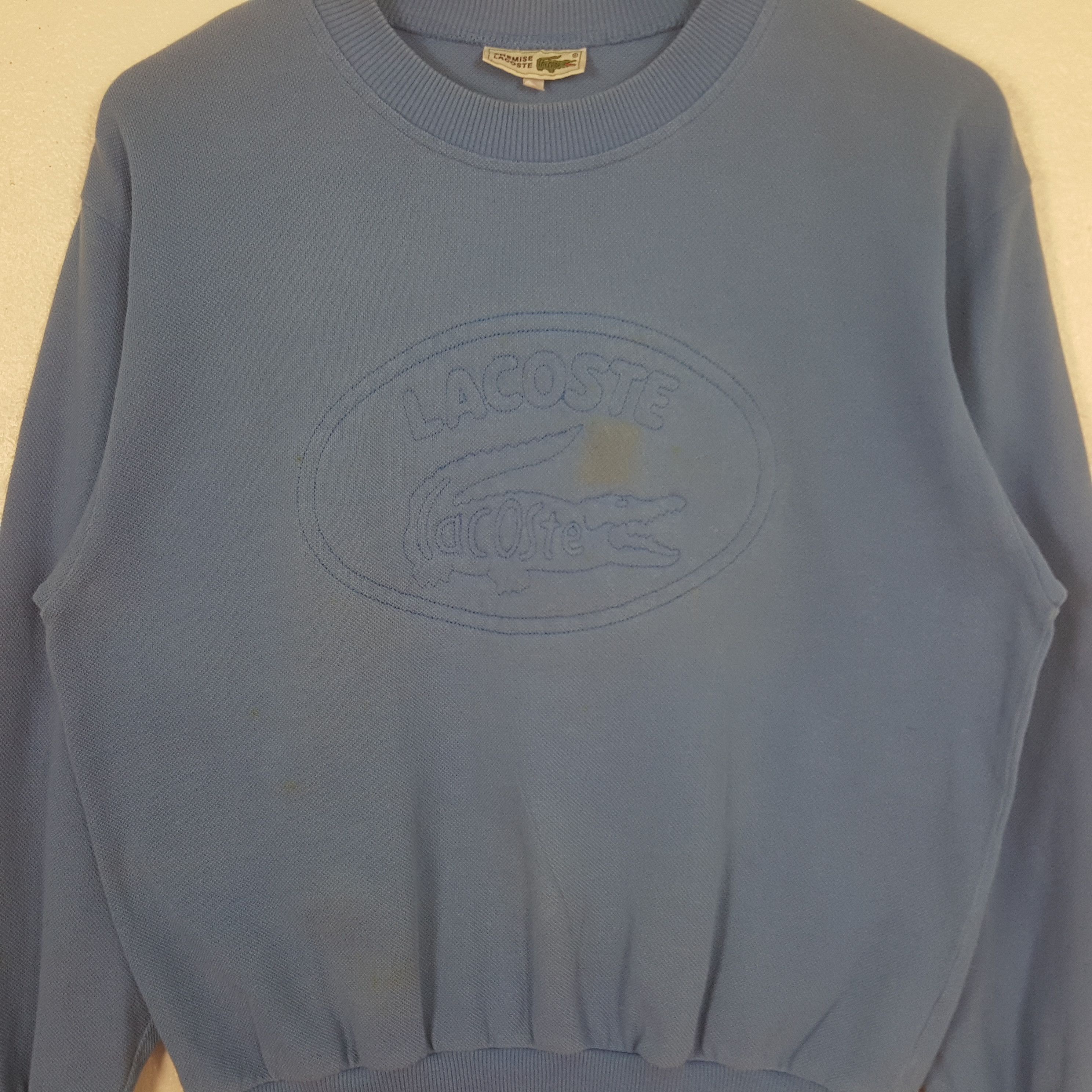 Lacoste Vintage Lacoste Big Logo Sweatshirt C306N6 Size US S / EU 44-46 / 1 - 2 Thumbnail
