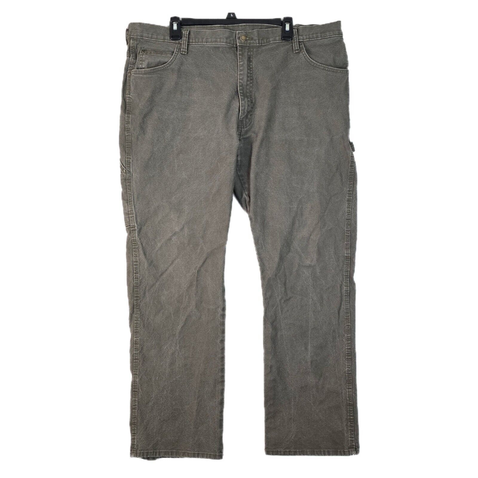 Dickies Dickies Men's 40X32 Canvas Carpenter Pants Relaxed Fit Gray Size US 40 / EU 56 - 1 Thumbnail