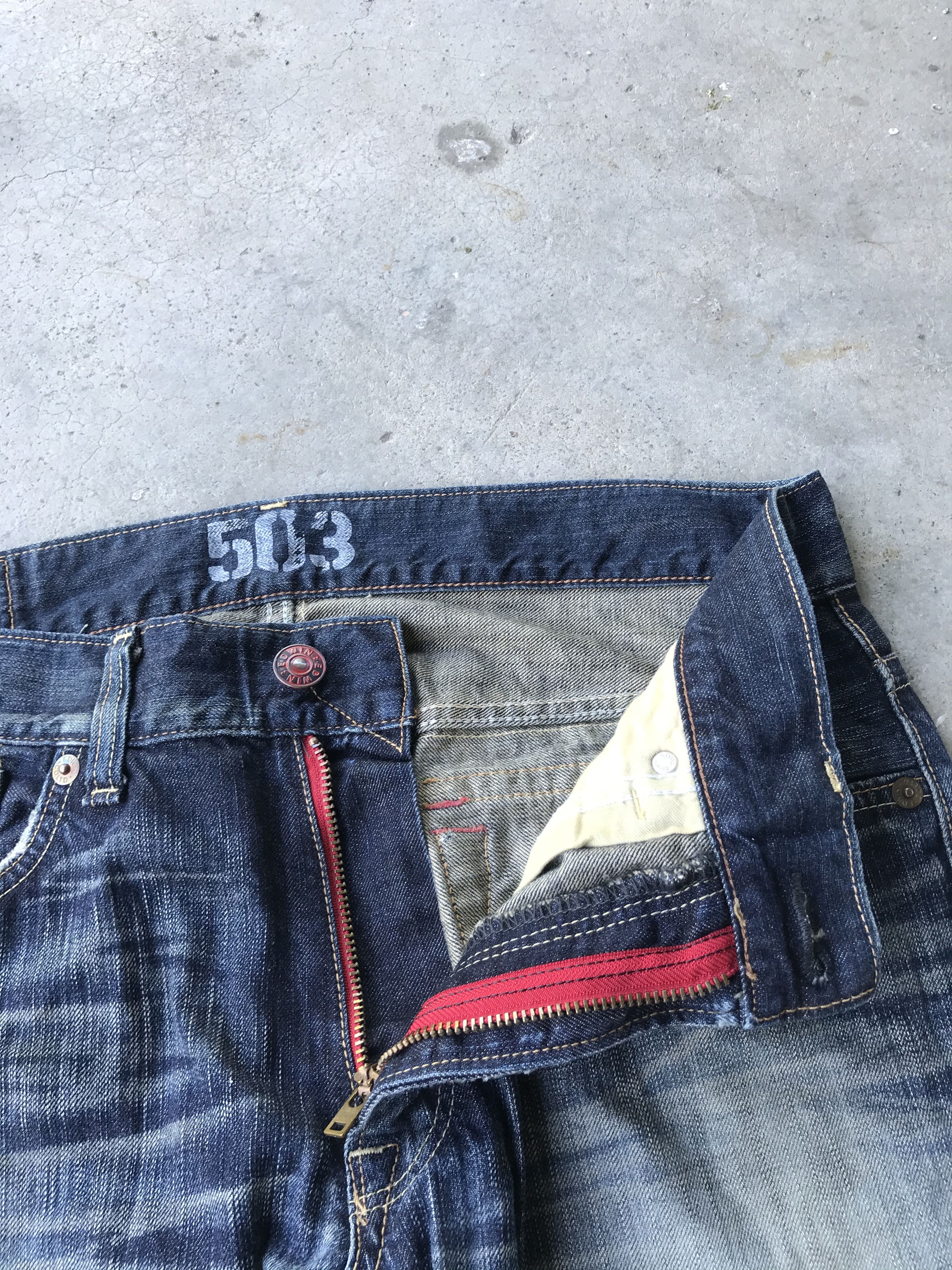 Edwin 503 blue trip flare jeans
