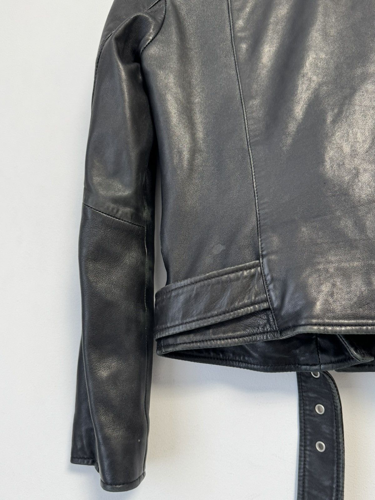 Allsaints ALLSAINTS Balfern Biker Jacket Black Motorcycle Short US 4 Size S / US 4 / IT 40 - 23 Thumbnail