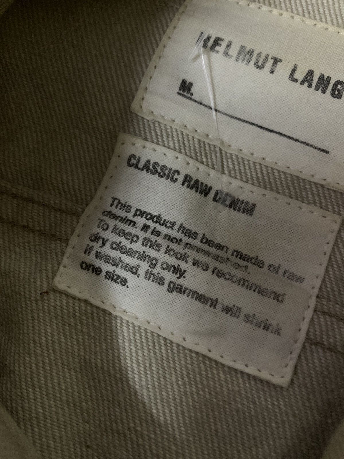 Helmut Lang 💥Helmut Lang Classic Raw Denim Jacket Size M / US 6-8 / IT 42-44 - 9 Thumbnail