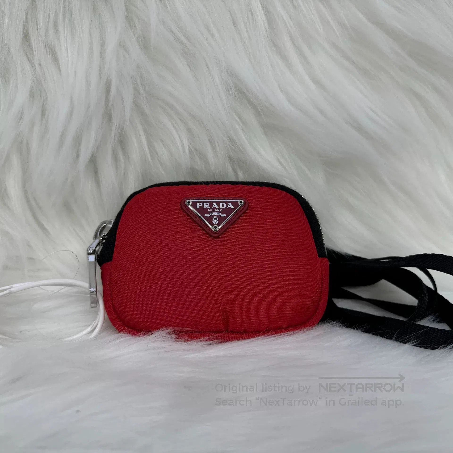Prada Prada Nylon Cargo Small Pouch with Lanyard. Size ONE SIZE - 2 Thumbnail