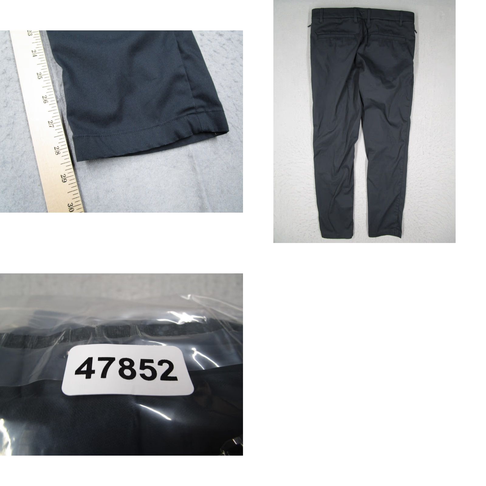 Vintage Birddogs Slim Fit Chino Pants Mens 32x30 Gray Casual Stretch Tapered Performance Size US 32 / EU 48 - 8 Thumbnail