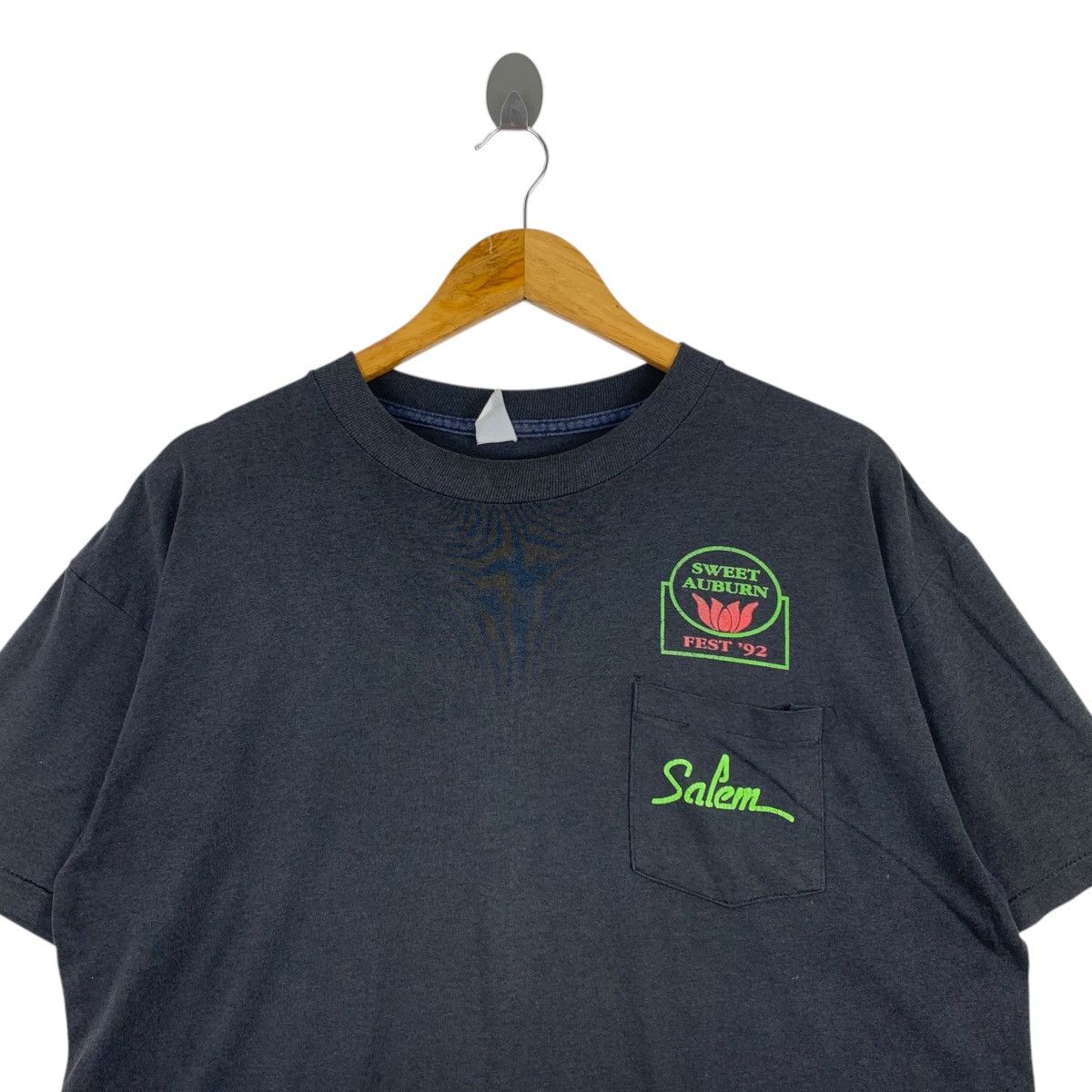 Vintage Vintage 90s SALEM CIGARETTES Neon Graphic Print Sweet Shirt Size US L / EU 52-54 / 3 - 3 Thumbnail