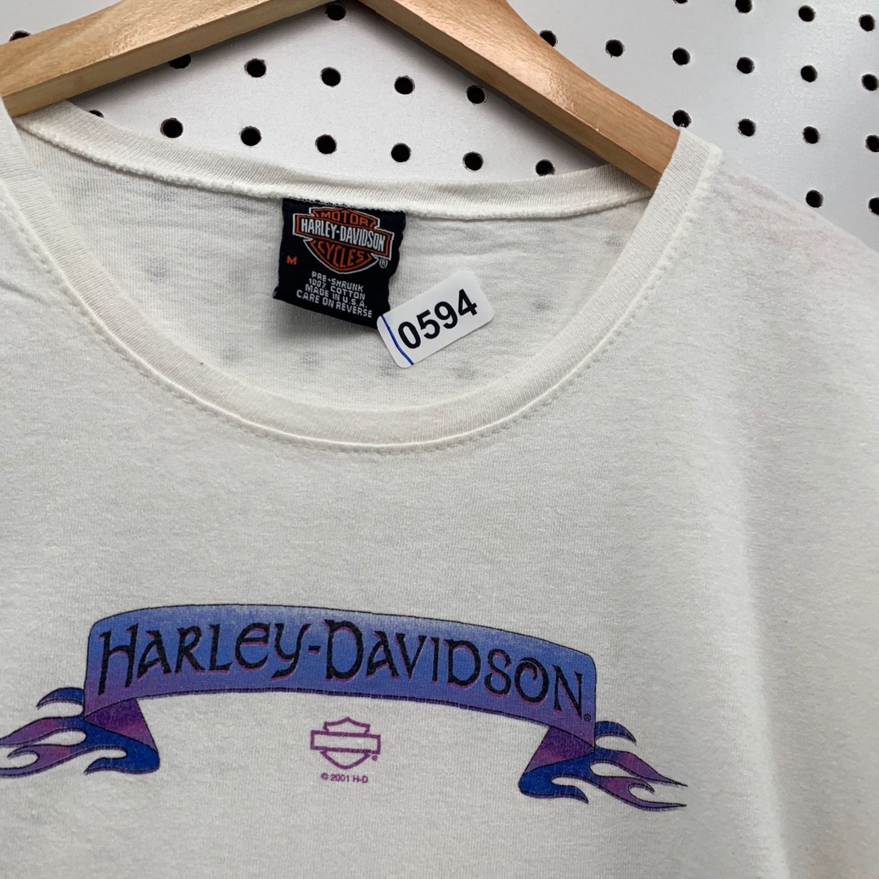 Harley Davidson VINTAGE Harley-Davidson Motorycle Shirt Womens M Made USA White 100% Cotton Long Sleeve Motorcycle casual Womens Medium Shirt Size M / US 6-8 / IT 42-44 - 7 Thumbnail