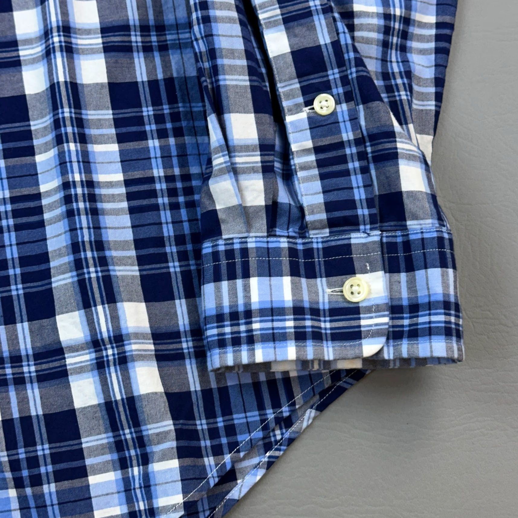 Ralph Lauren Ralph Lauren Shirt Mens Large Blue Plaid Oxford Long Sleeve Button Down Preppy Size US L / EU 52-54 / 3 - 4 Thumbnail