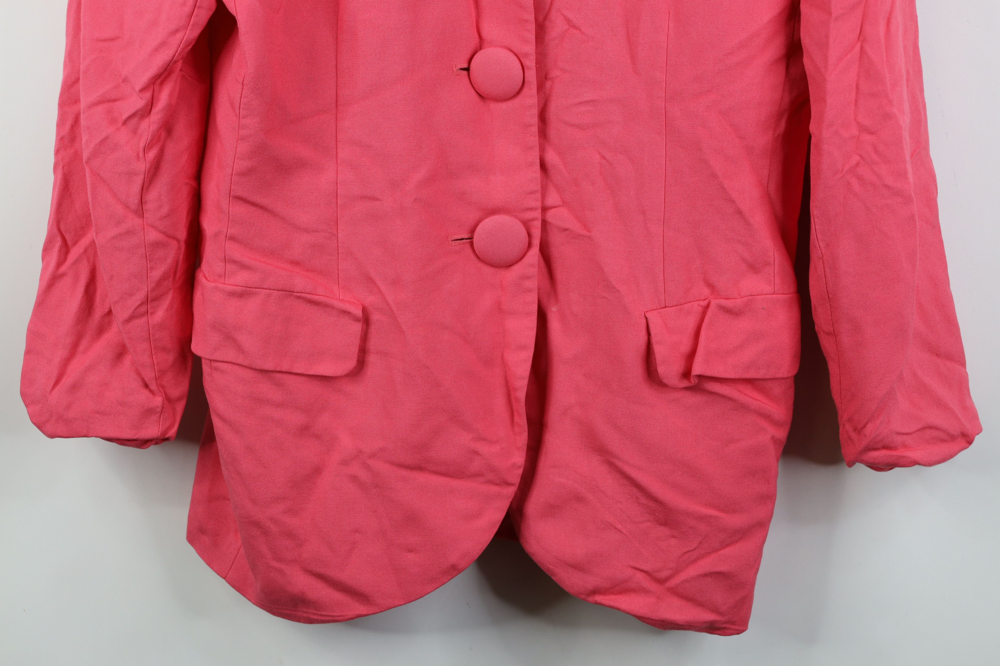 Vintage Vintage 80s 90s Streetwear Wool Blazer Suit Jacket Pink USA Size XXL / US 16-18 / IT 52-54 - 3 Thumbnail