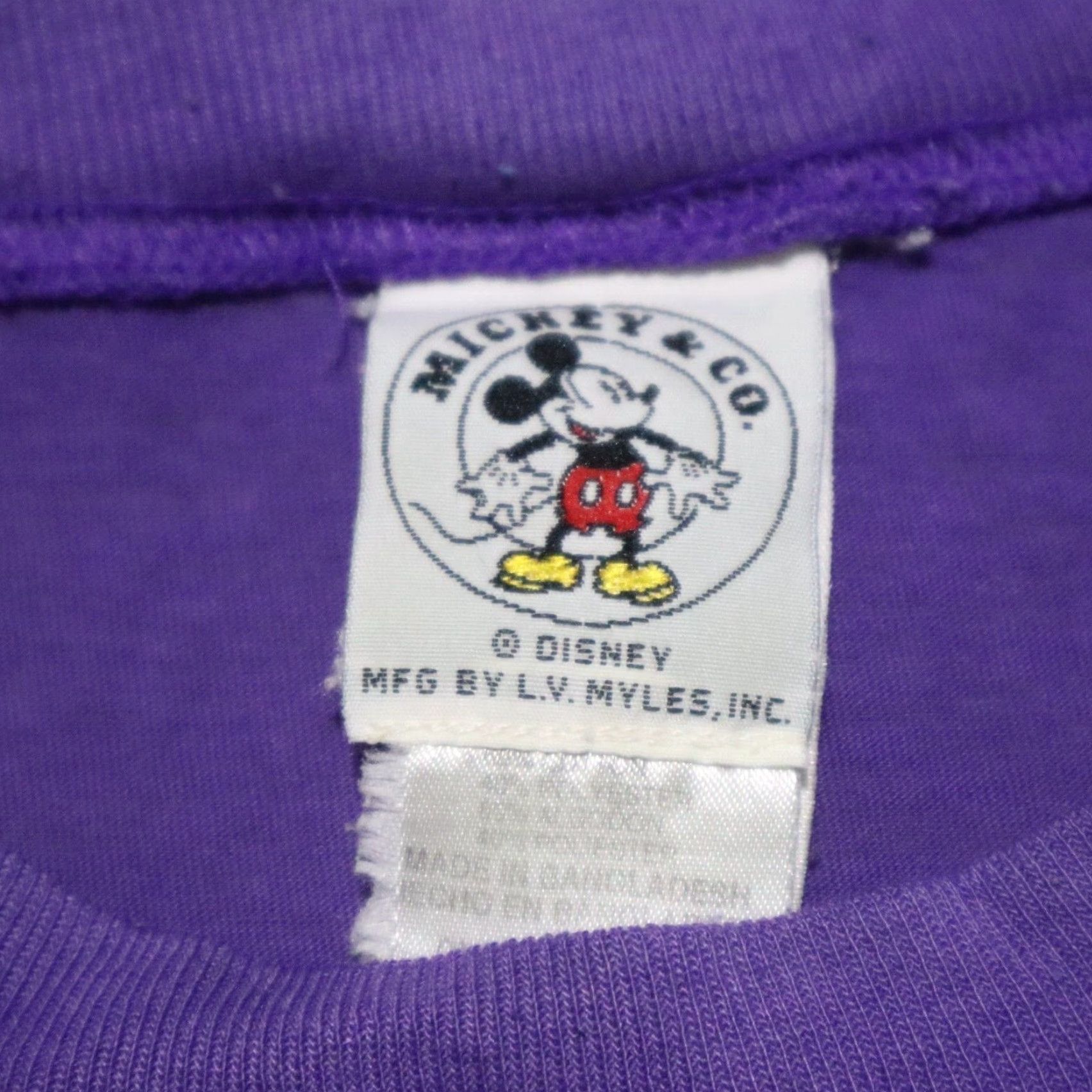 Gildan Disney Minnie Mouse Shirt Womens XL Purple T-Shirt Classic Gildan Logo Short Sleeve Round Neck All Seasons Size XL / US 12-14 / IT 48-50 - 3 Thumbnail