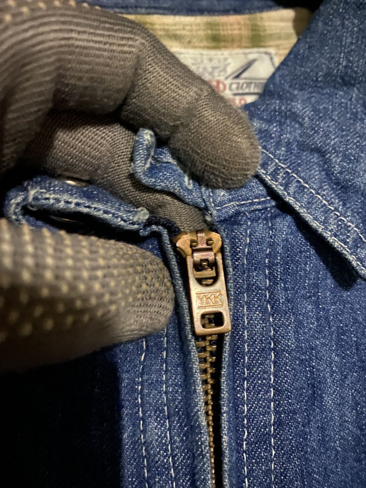 Japanese Brand Vintage Hostdiplo Denim Work Jacket Japanese Heritage Zip-Up Size US M / EU 48-50 / 2 - 8 Thumbnail