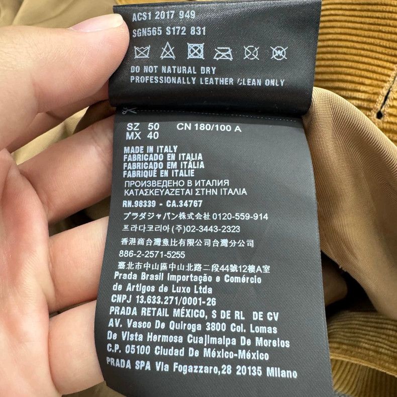 Prada Prada Corduroy coat 2502-Nextarrow Size US M / EU 48-50 / 2 - 6 Thumbnail