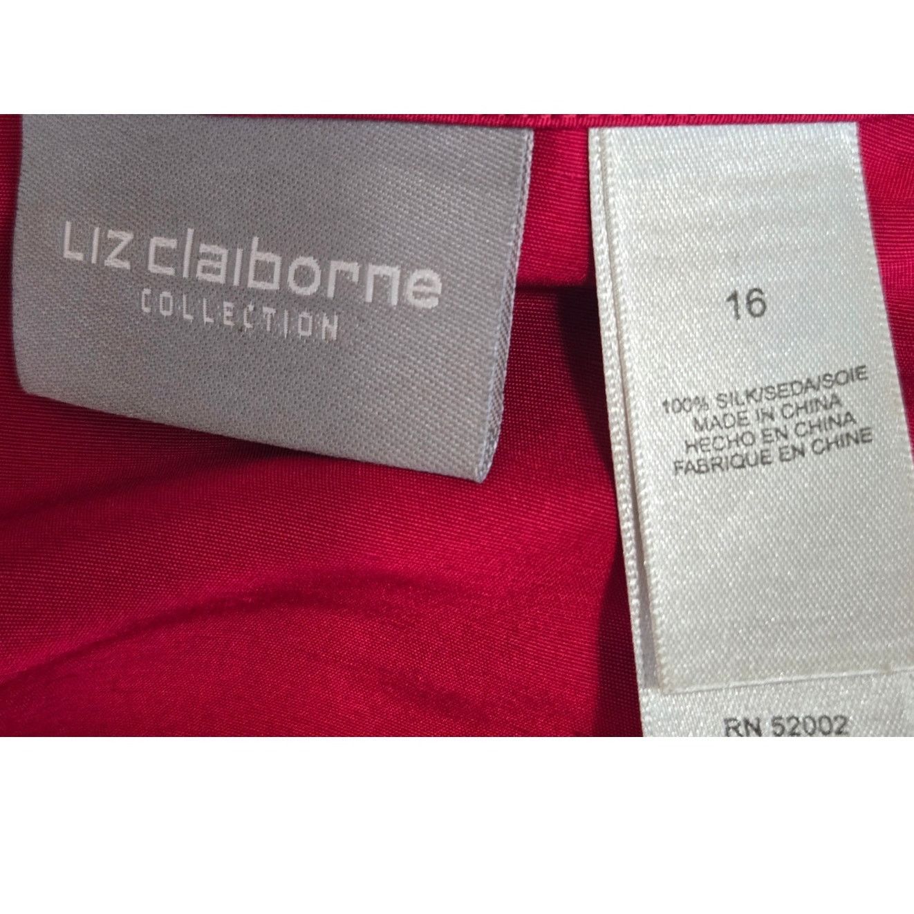 Liz Claiborne Liz Claiborne Silk Vest + Pants Set – Size 16 Red Size XXL / US 16-18 / IT 52-54 - 7 Thumbnail