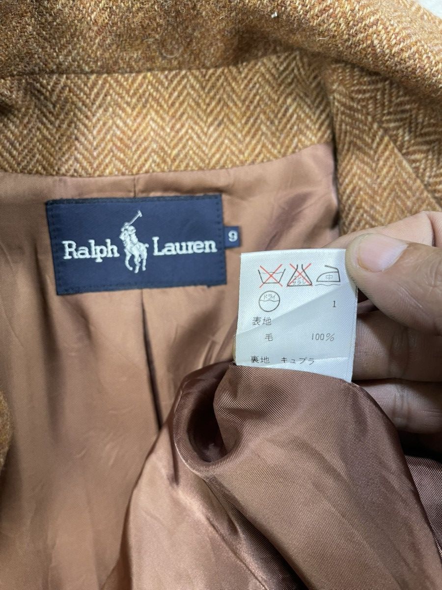 Polo Ralph Lauren Ralph Lauren Herringbone Tweed Half Cinch Equastrian Jacket Size L / US 10 / IT 46 - 17 Thumbnail