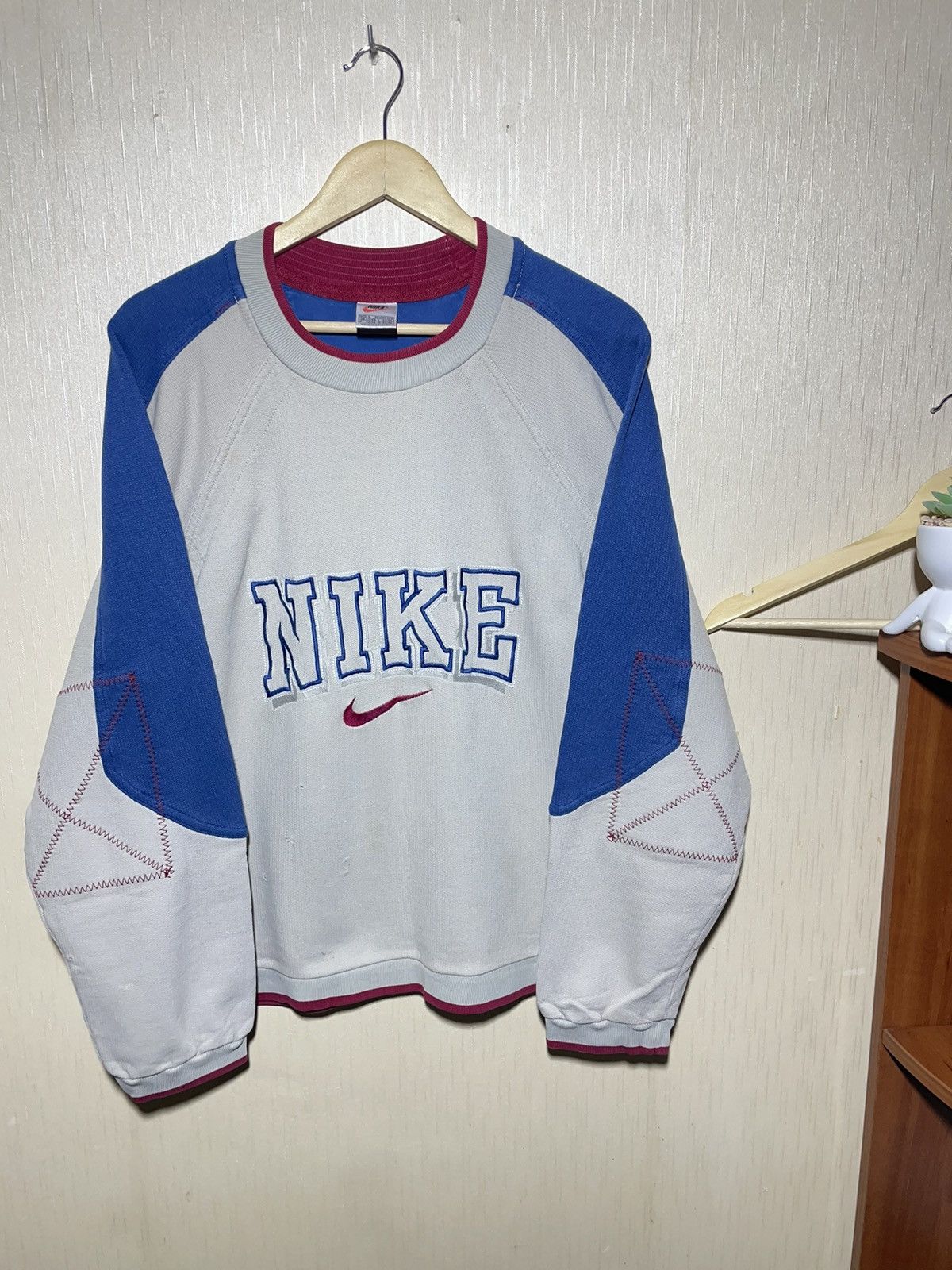 Nike × Vintage Nike vintage rare sweatshirt 90s Size US L / EU 52-54 / 3 - 1 Thumbnail