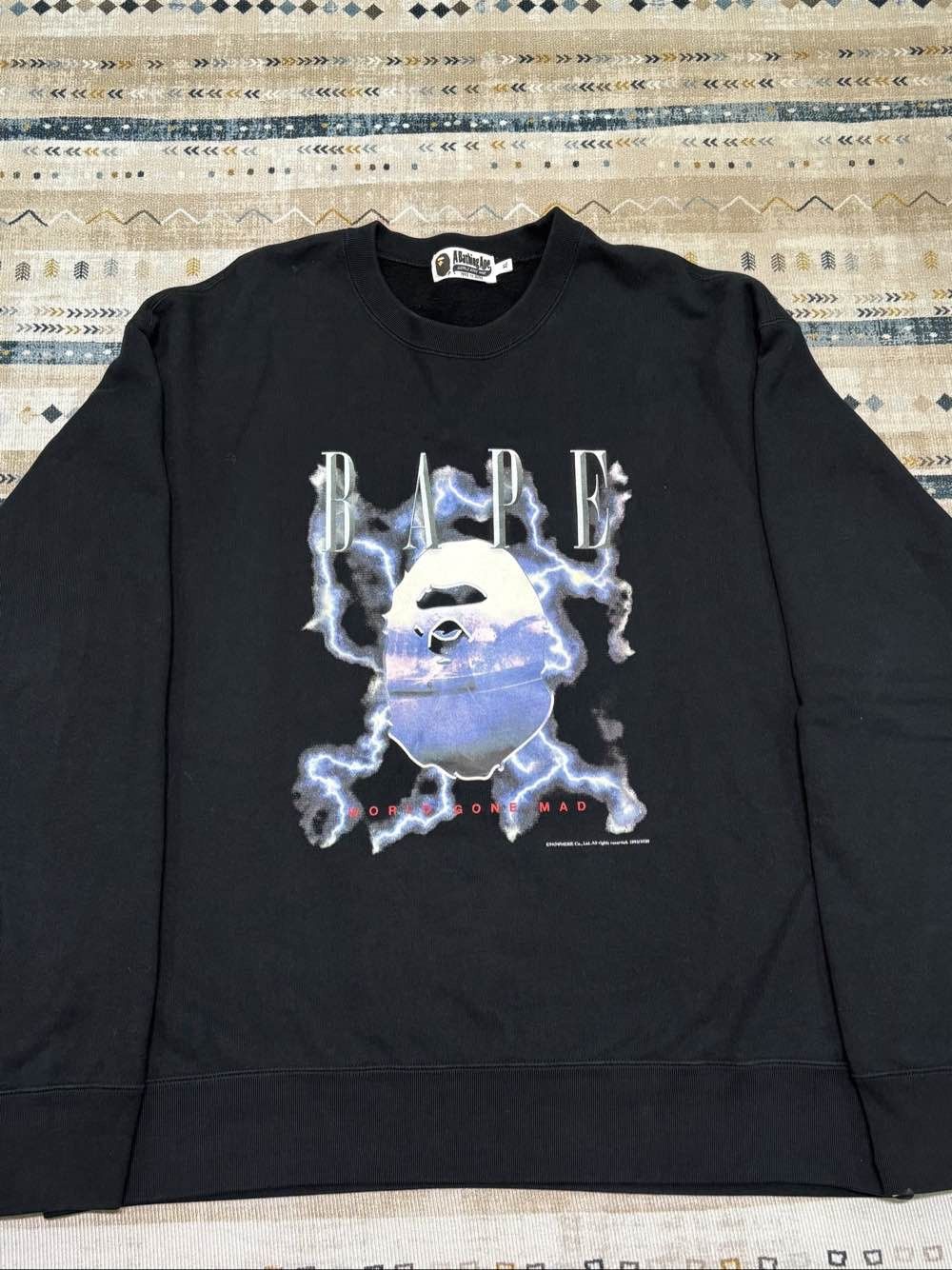 Bape A Bathing Ape Lightning Camo Sweatshirt Size XL Size US XL / EU 56 / 4 - 1 Thumbnail