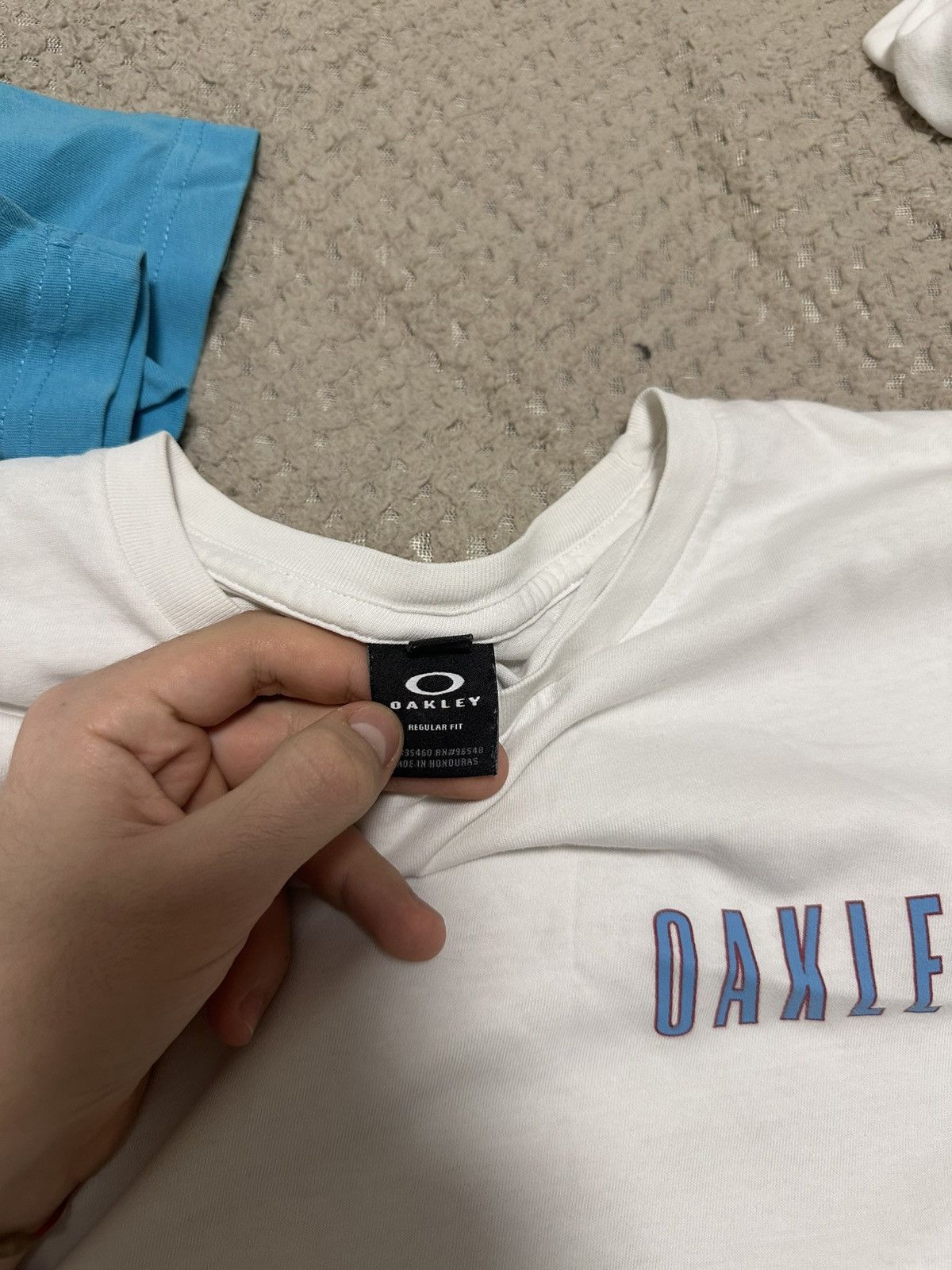Oakley × Vintage Vintage T-shirt Oakley Y2K Blue Logo Size US M / EU 48-50 / 2 - 10 Thumbnail